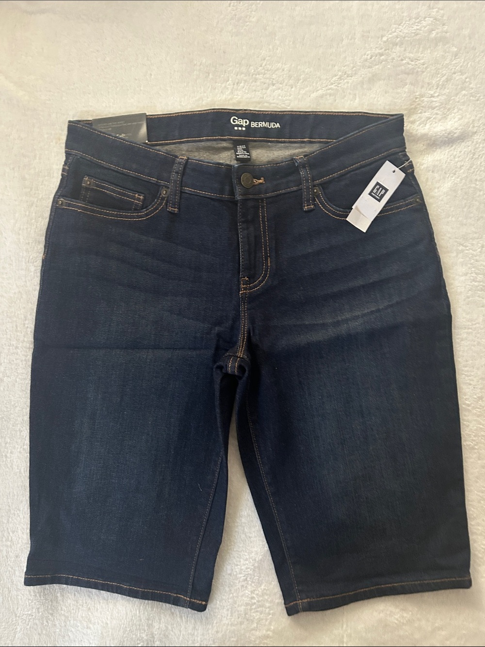 GAP Women’s Bermuda Shorts - Dark Blue Denim